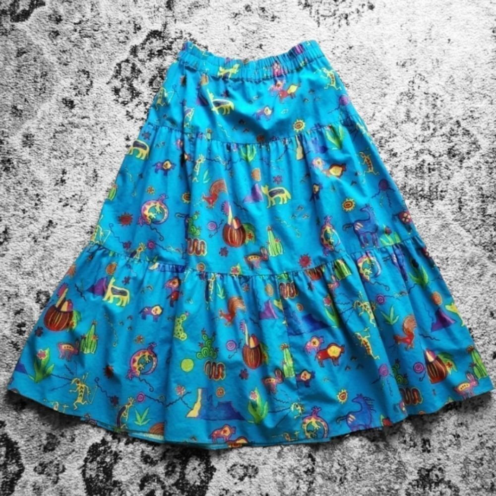 Roper bohemian cotton maxi skirt